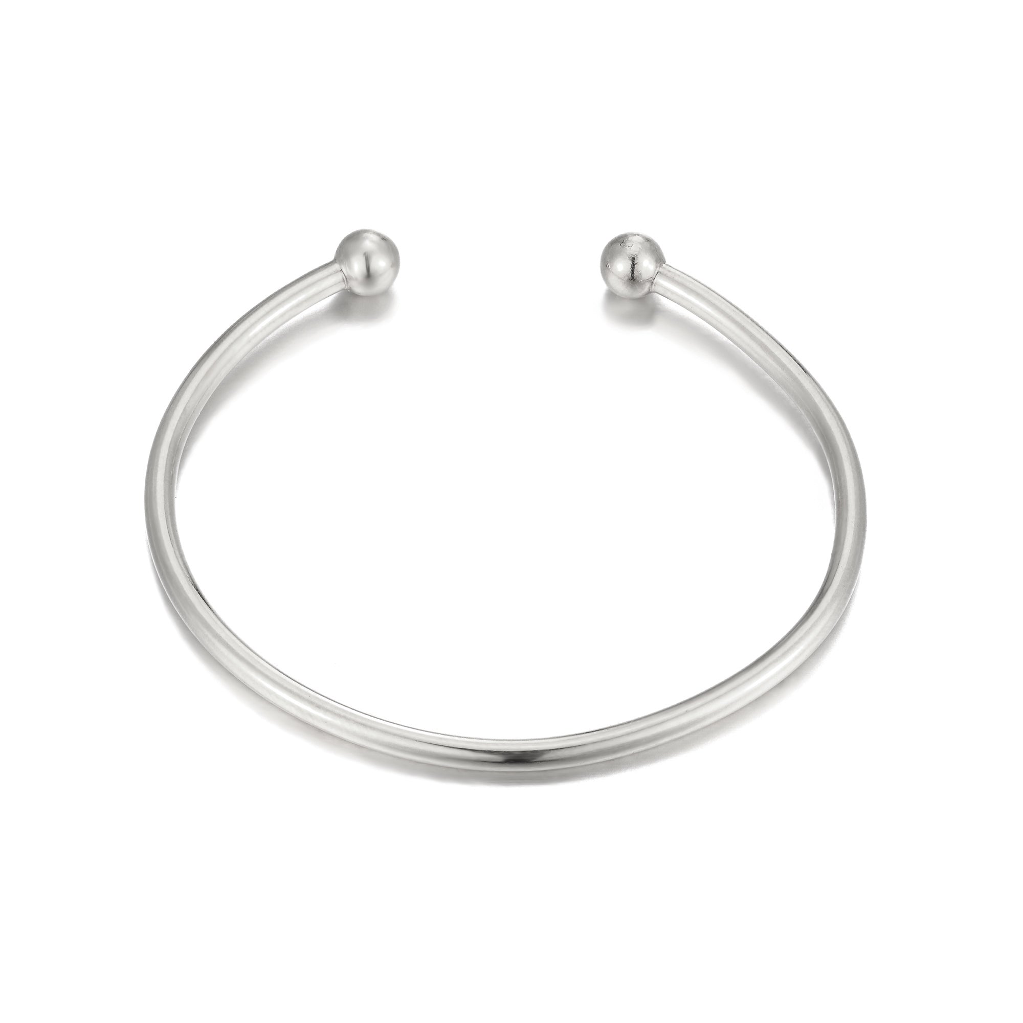 Silver Torque Bangle - seol-gold