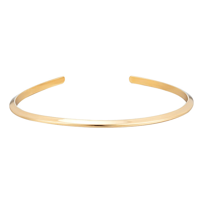 18ct Gold Vermeil Knife Edge Bangle - Seol Gold