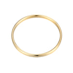 18ct Gold Vermeil Solid Rounded Bangle