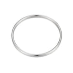 Sterling Silver Solid Rounded Bangle