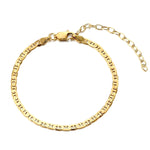 18ct Gold Vermeil Mariner Chain Bracelet (Mens)