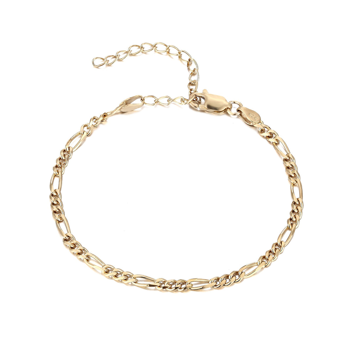 Figaro Gold Chain Bracelet main image 0