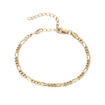18ct Gold Vermeil Figaro Chain Bracelet