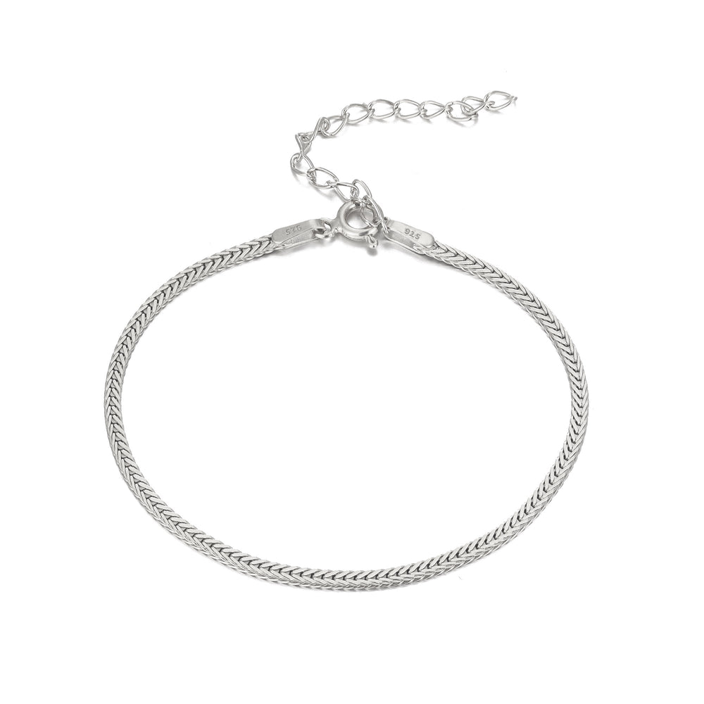 silver chain bracelet - seol-gold