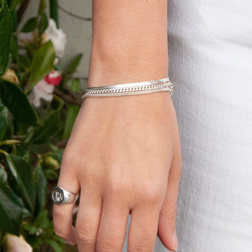 Silver Chain Bracelet - seol-gold