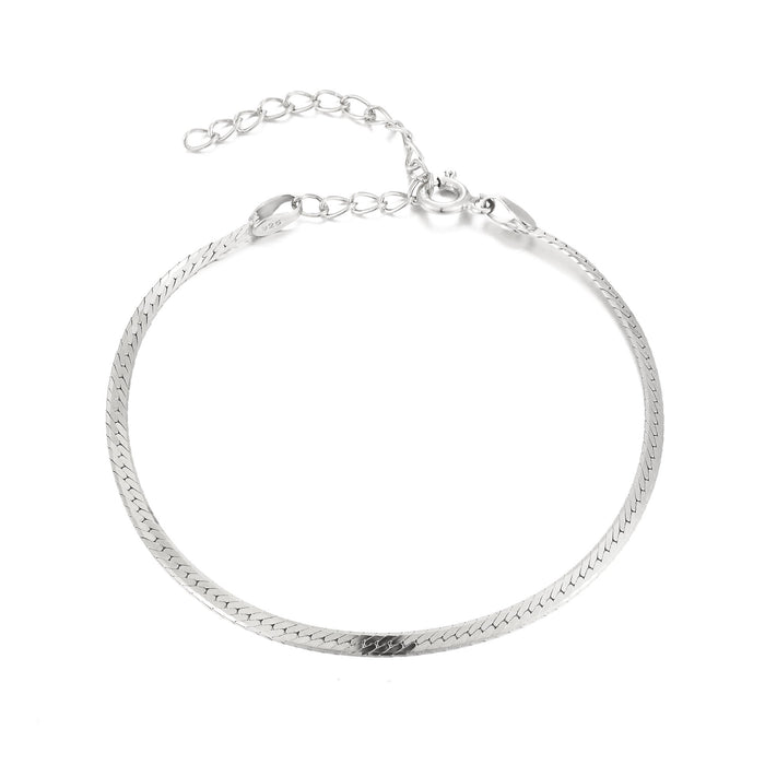 Silver chain bracelet - seolgold