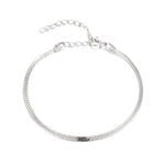 Sterling Silver Herringbone Chain Bracelet