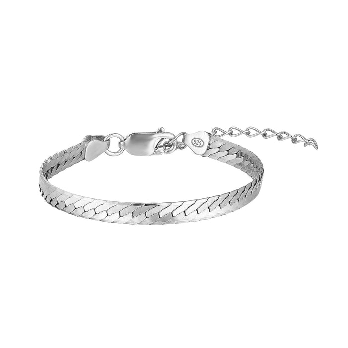 silver snake bracelet - seol gold
