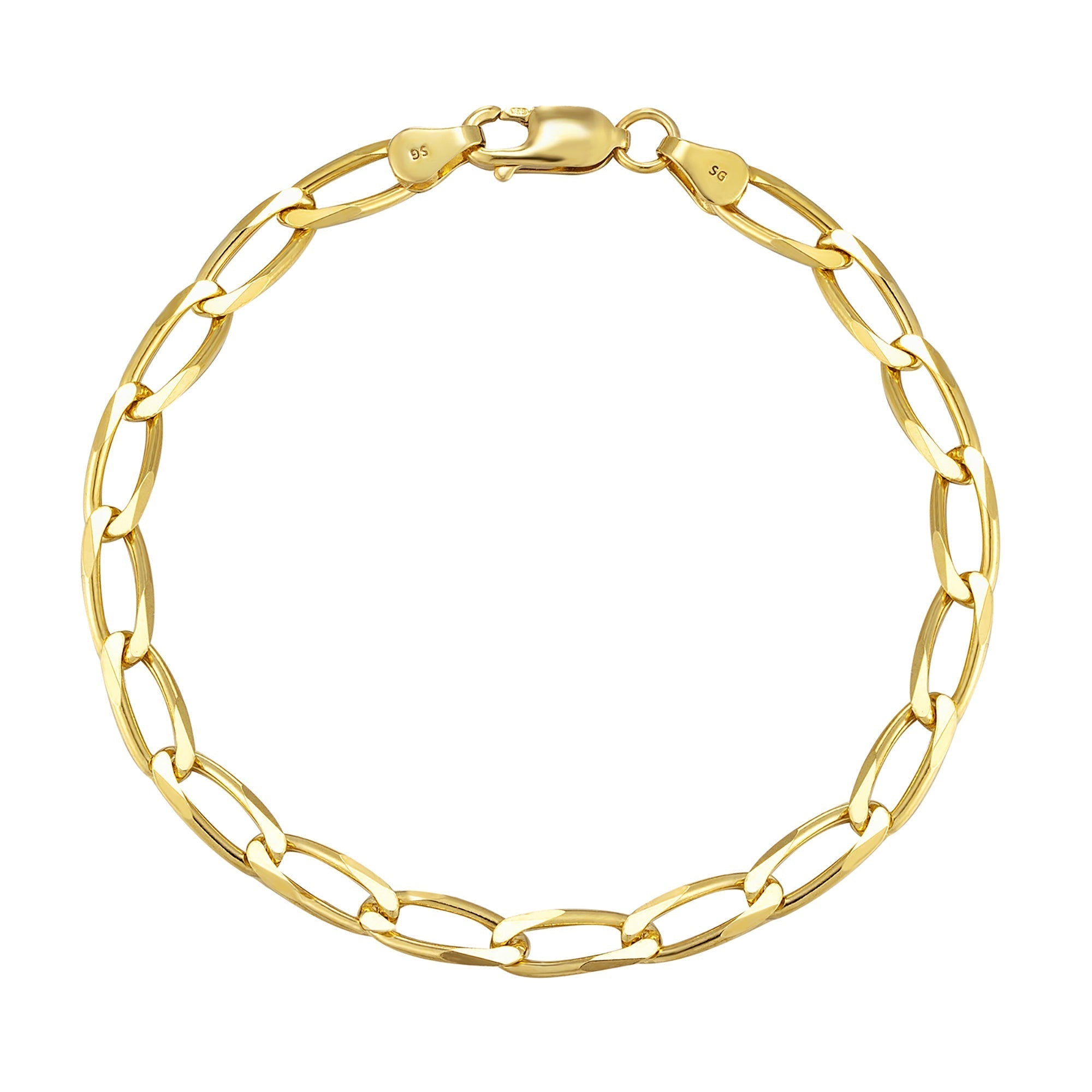 gold chunky bracelet - seolgold