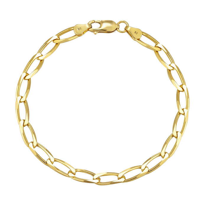 gold chunky bracelet - seolgold