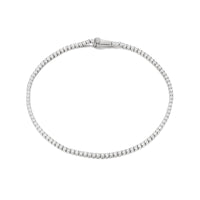 silver tennis bracelet - seolgold