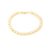 Gold beaded bracelet on a white background - Seol Gold