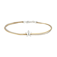Sterling Silver Star Bead Bracelet - seolgold