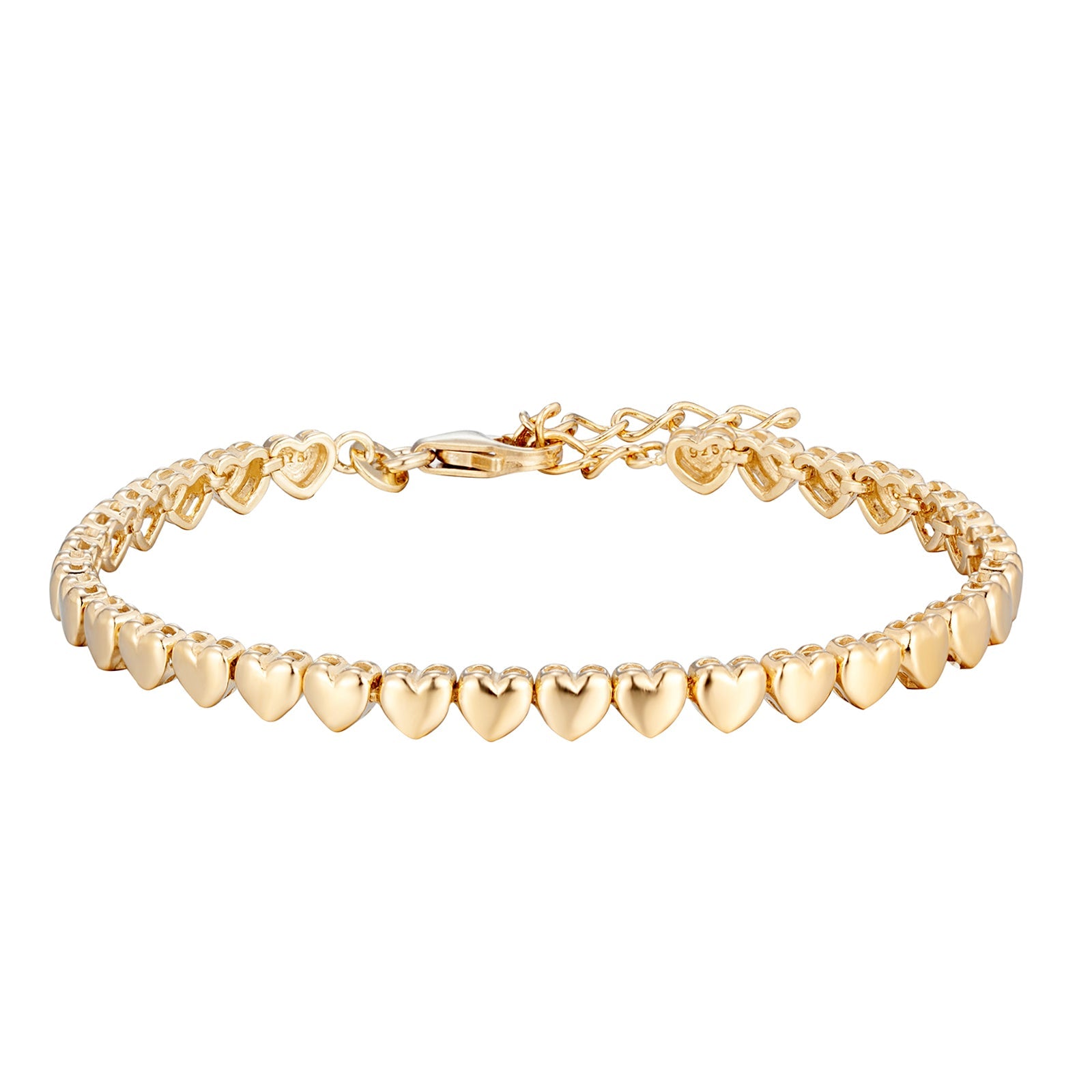 gold heart bracelet - seolgold