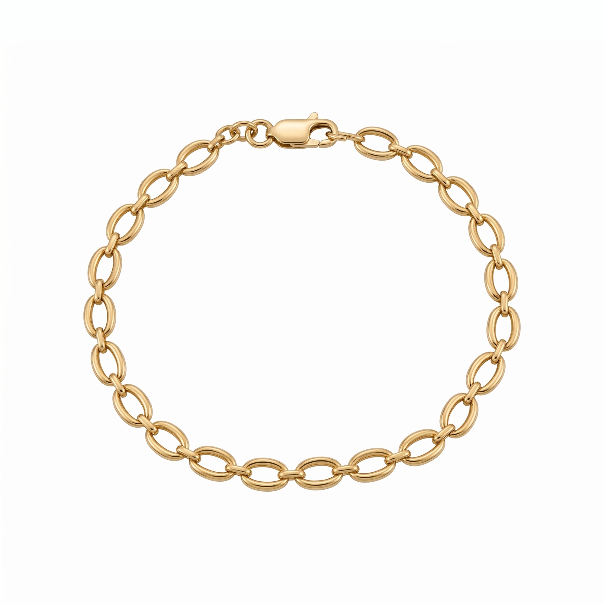 18ct Gold Plated Chunky Link Bracelet