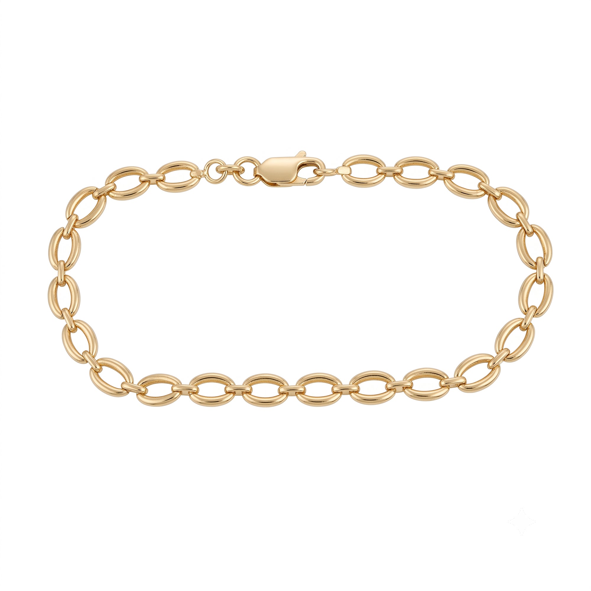 18ct Gold Plated Chunky Link Bracelet