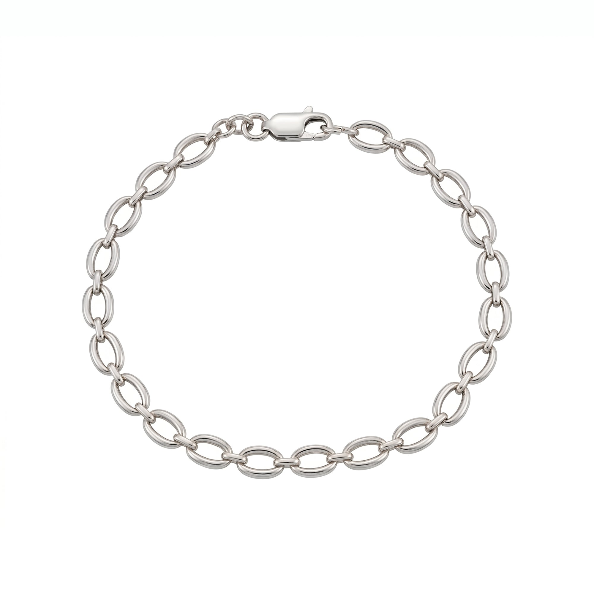 Sterling Silver Chunky Link Bracelet