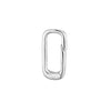 silver Oval Connector Clasp - seolgold