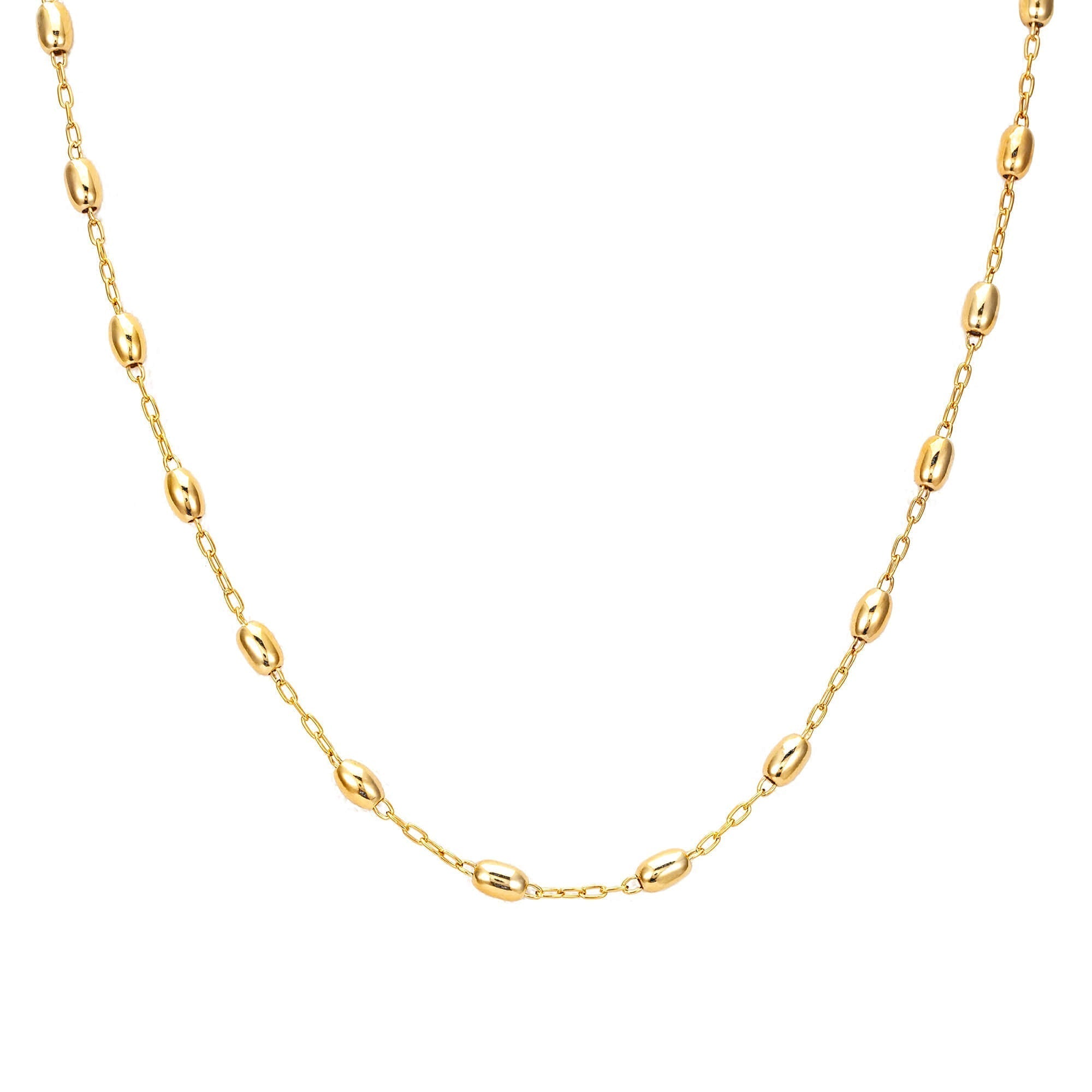 bead chain necklace - seol gold