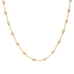 18ct Gold Vermeil Beaded Chain Necklace (Mens)