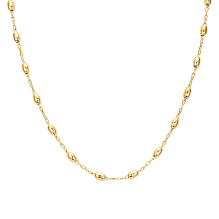 bead chain necklace - seol gold