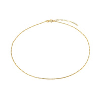 gold figaro necklace - gold necklace - seol gold