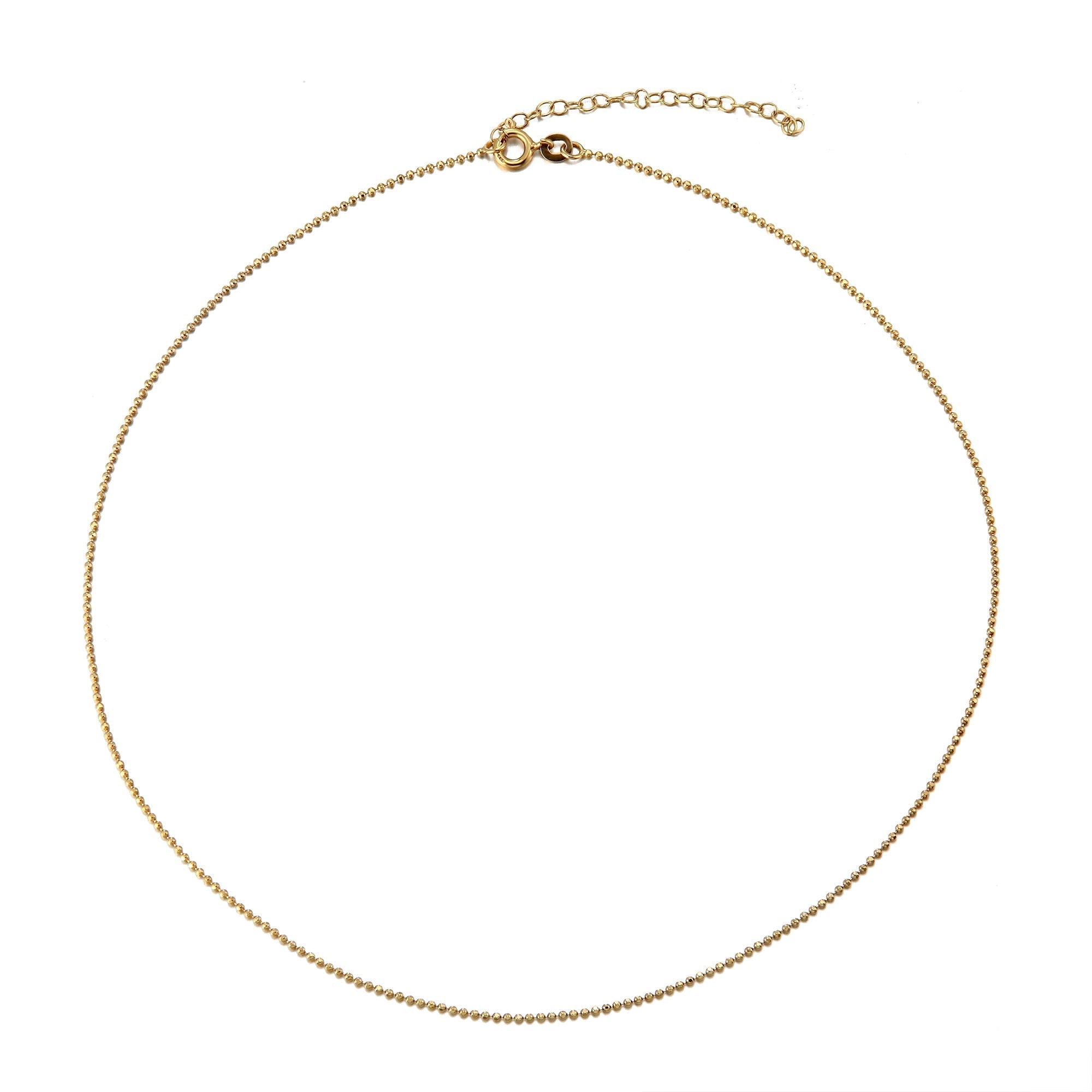 bead chain necklace - seol gold