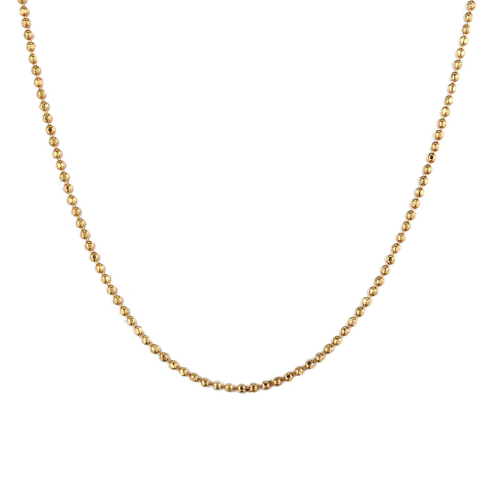 bead necklace - seol gold