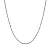 silver - rope chain - seolgold