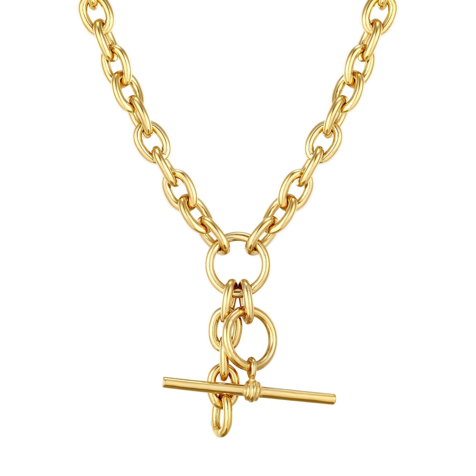 chunky tbar chain - seol gold