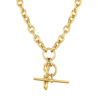chunky tbar chain - seol gold