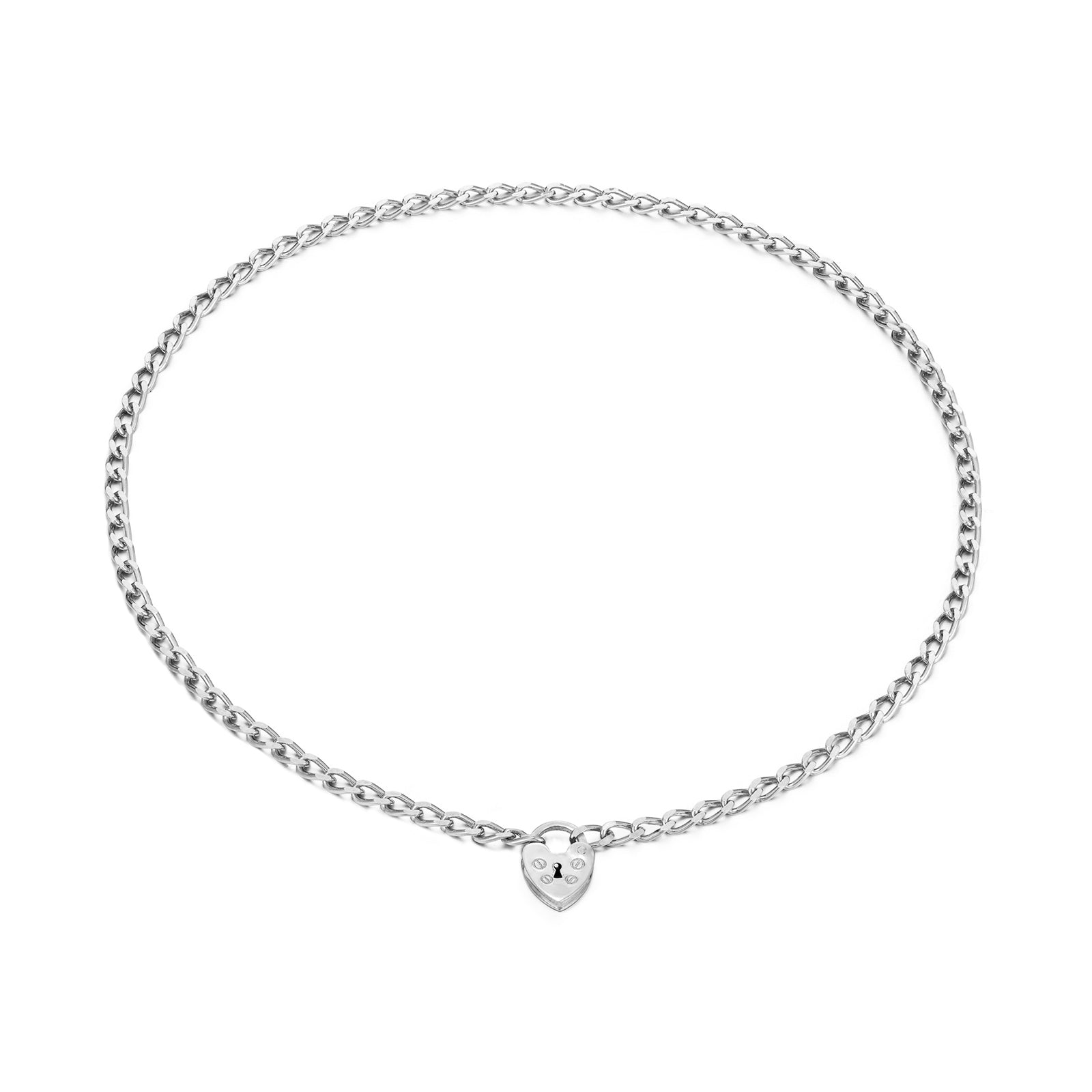 Seol Gold - Heart Lock Charm Necklace