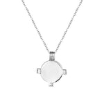 Sterling Silver Disc Medallion Necklace