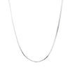 silver herringbone chain - seolgold