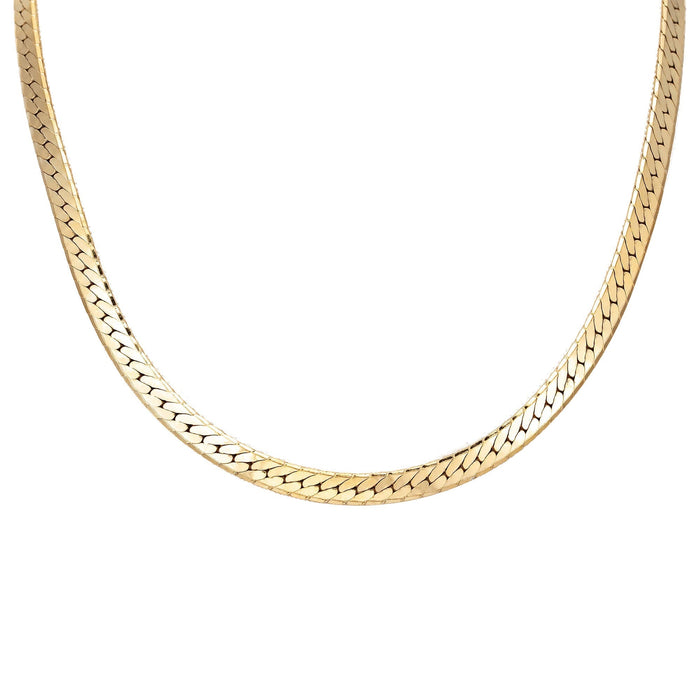 chunky herringbone chain - seolgold