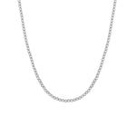 Sterling Silver Beaded Necklace (Mens)