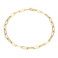 paperclip gold chain - chunky gold chain - seolgold
