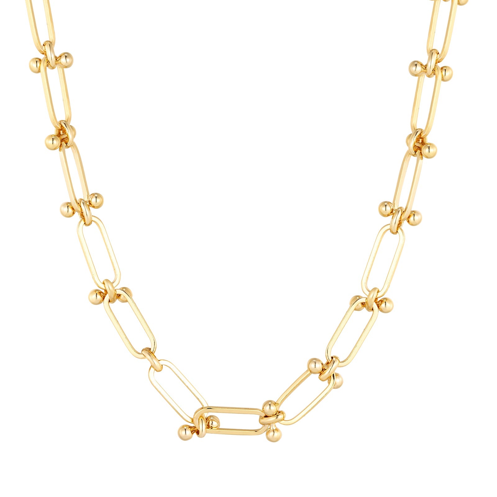 gold ball and link chain - seolgold