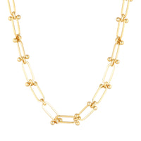 gold ball and link chain - seolgold