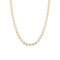 18ct Gold Vermeil Coffee Bean Mariner Chain - Seol Gold