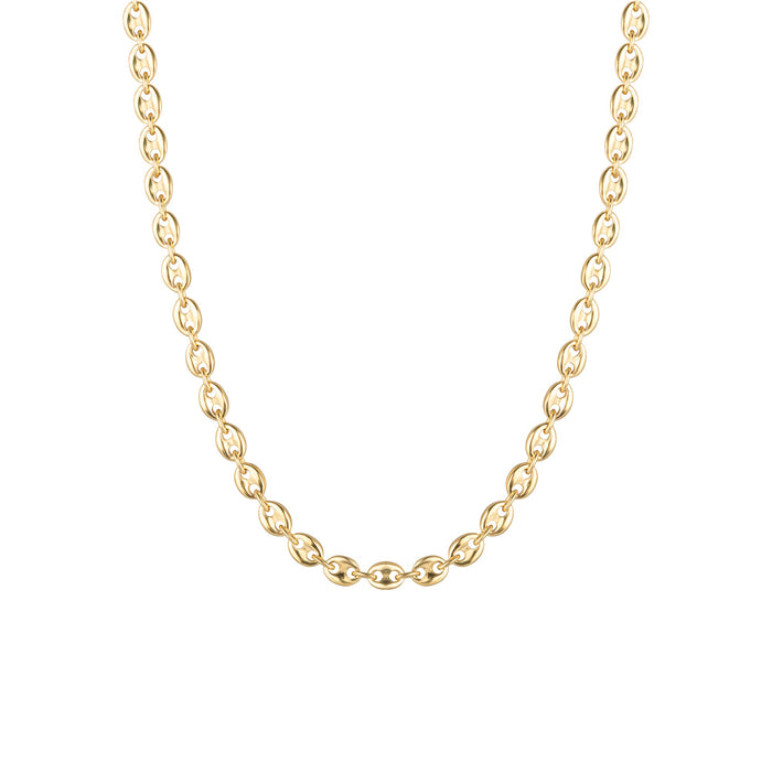 18ct Gold Vermeil Coffee Bean Mariner Chain - Seol Gold