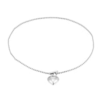 Seol gold - Bead heart T- Bar Necklace
