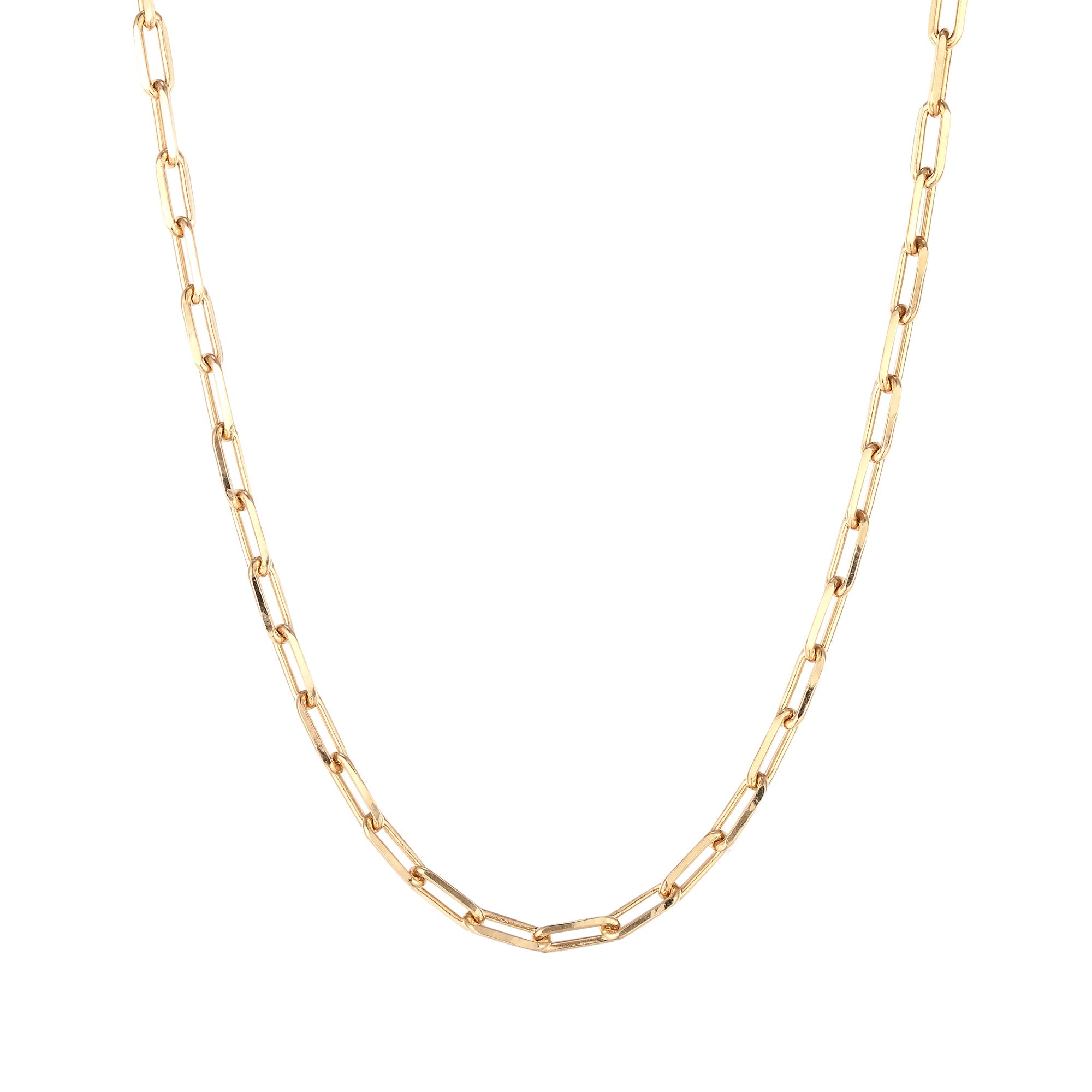 18ct Gold Plated Flat Snake & Cable Chain Set
