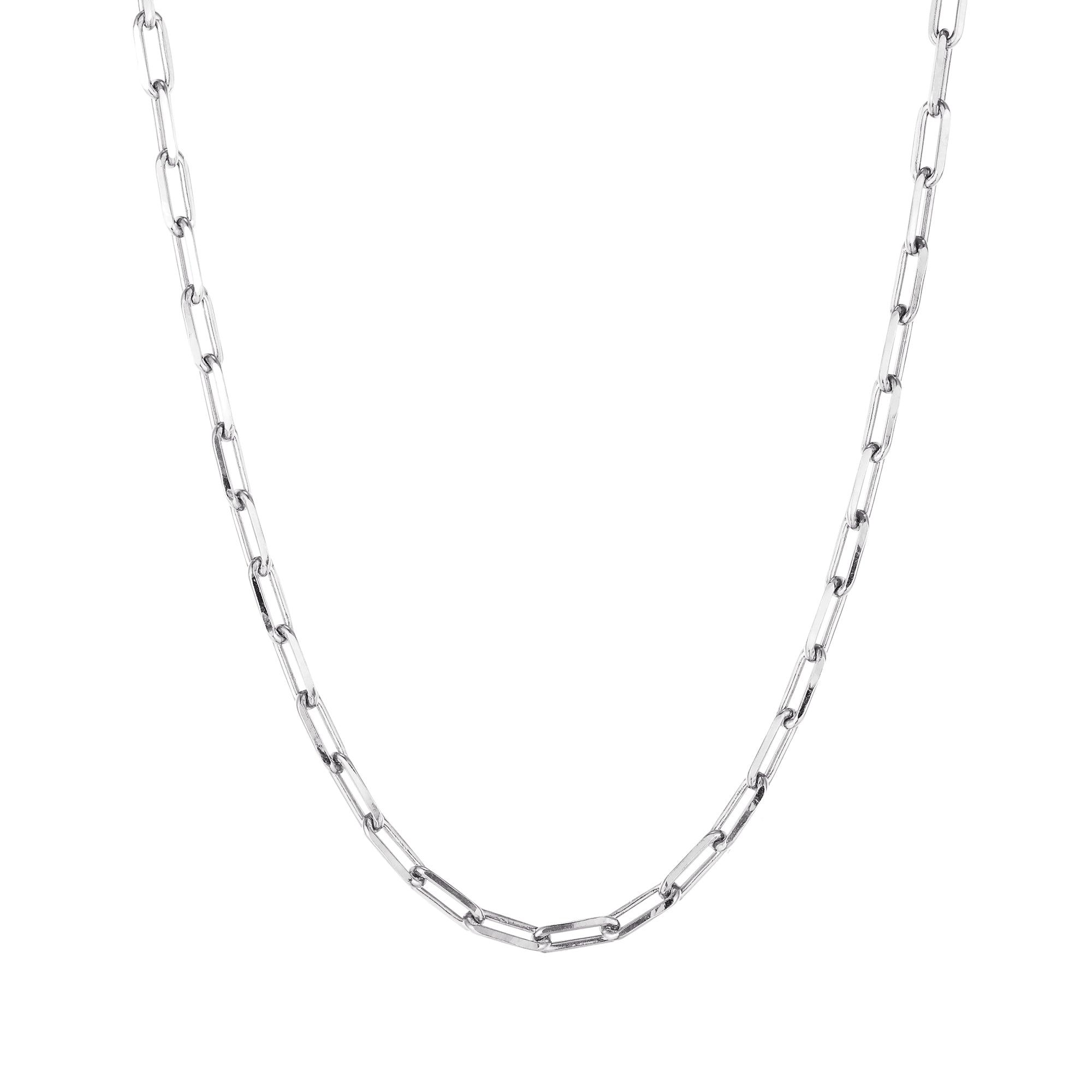 Sterling Silver Flat Snake & Cable Chain Set