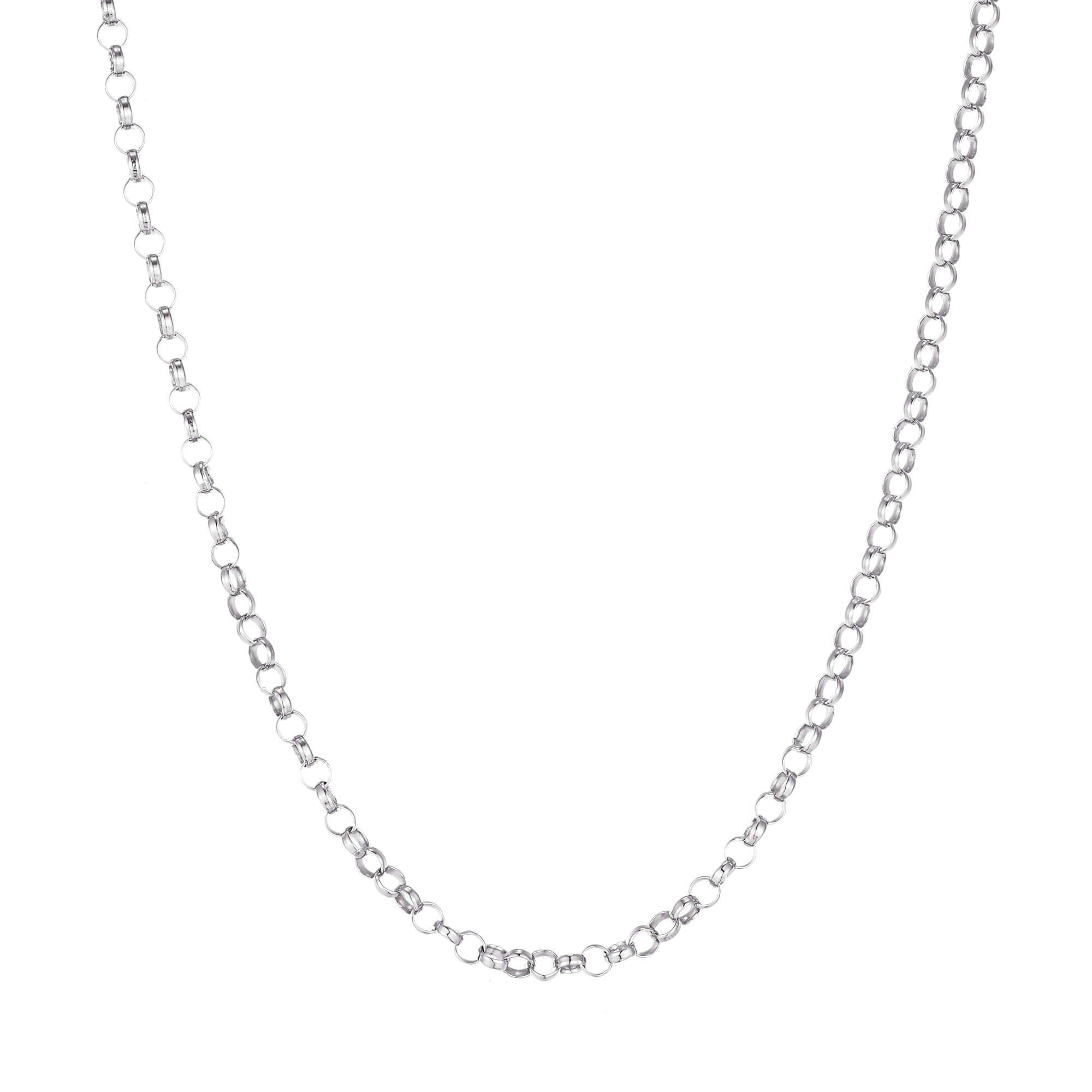 silver rolo chain - seol-gold