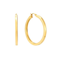 18ct Gold Vermeil Hoop Earrings - seol-gold
