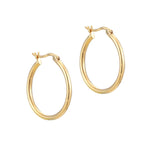 18ct Gold Vermeil Large Thin Creole Hoops