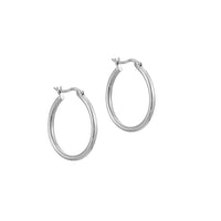silver hoops - seolgold