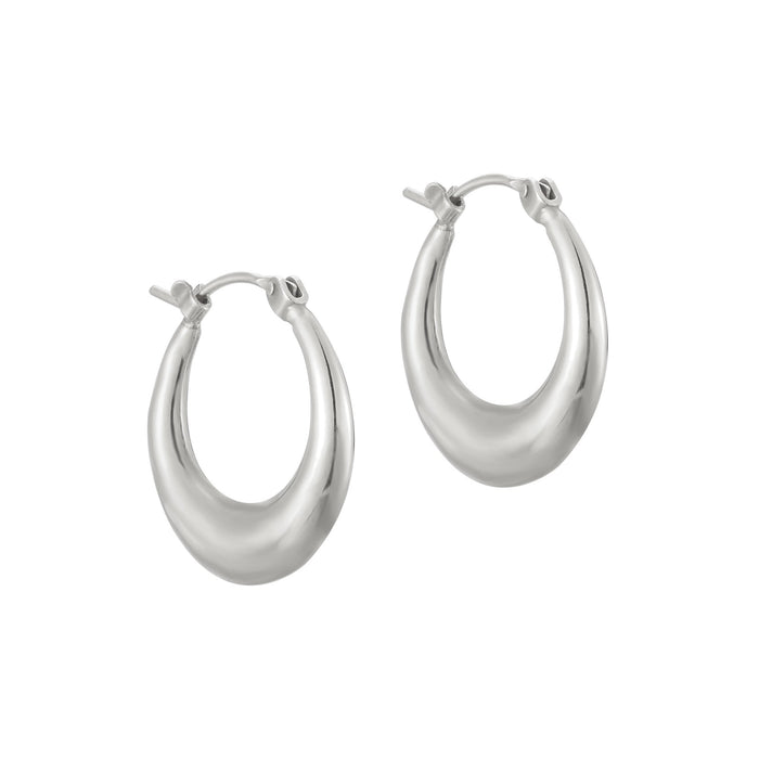 small silver hoop - seolgold