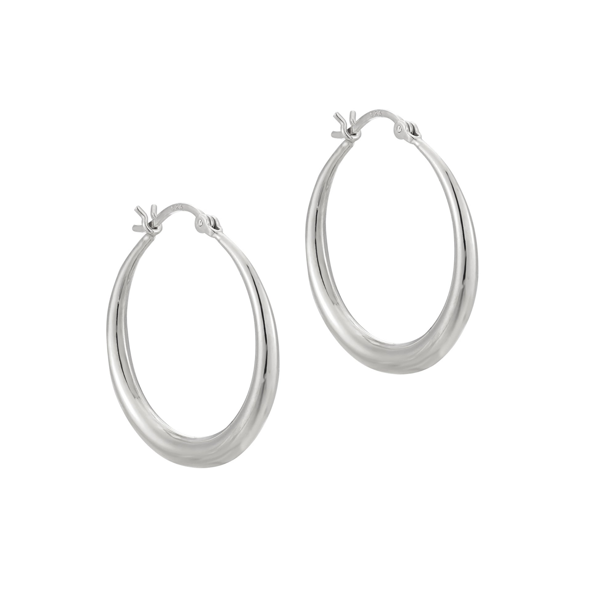 medium silver hoop - seolgold
